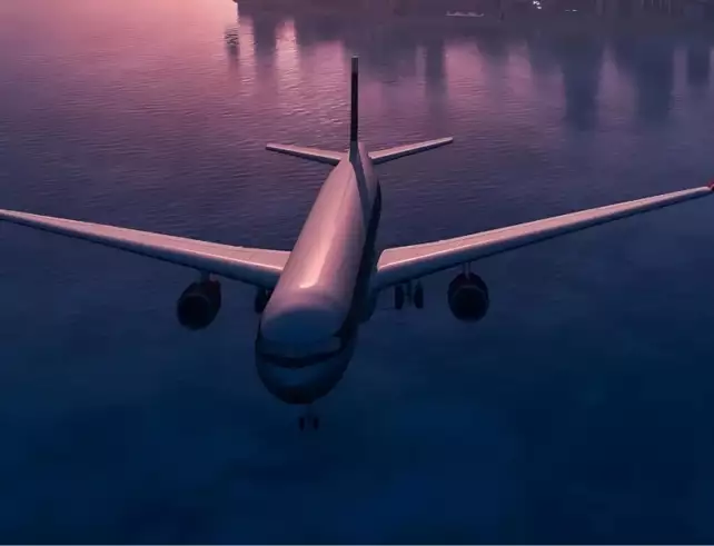 An Airplane takeoff